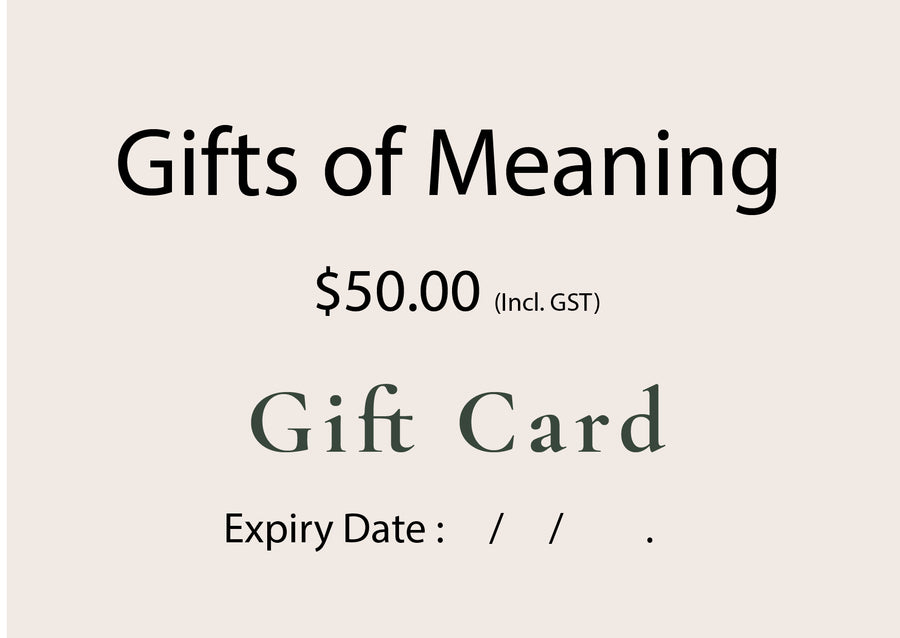 Gifts of Meaning - Gift Card