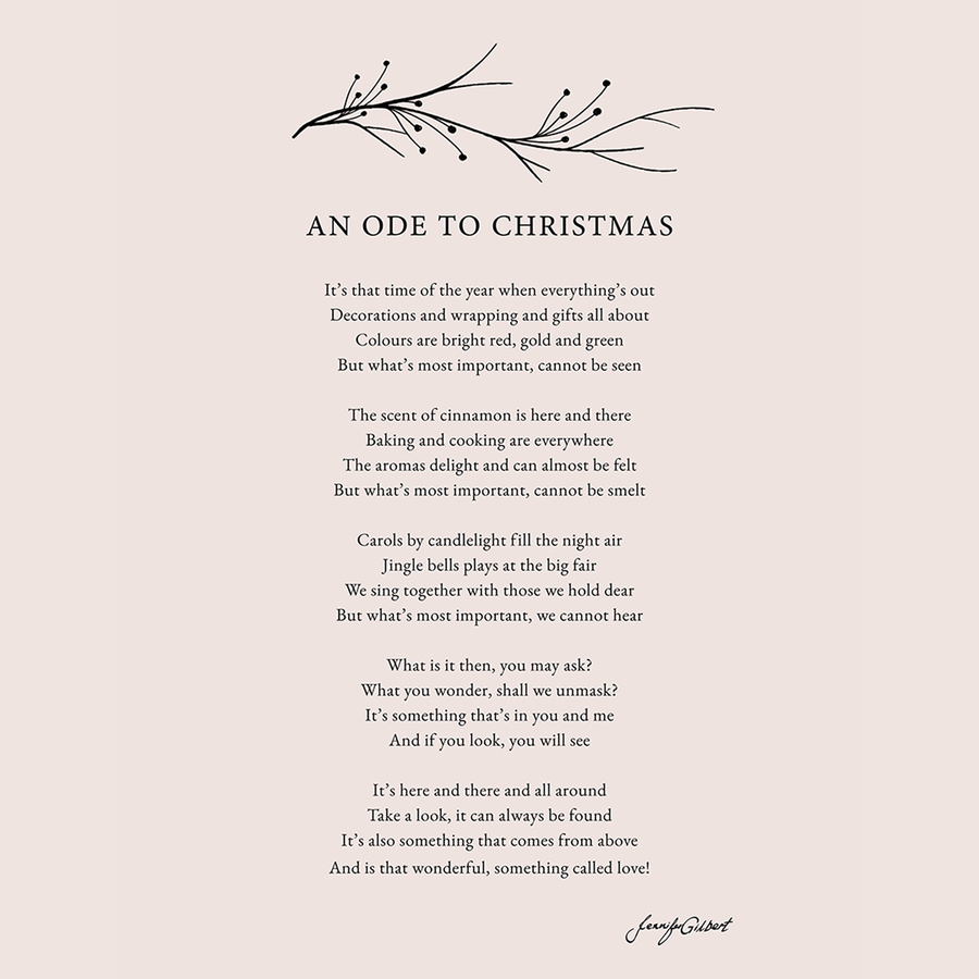 AN ODE TO CHRISTMAS