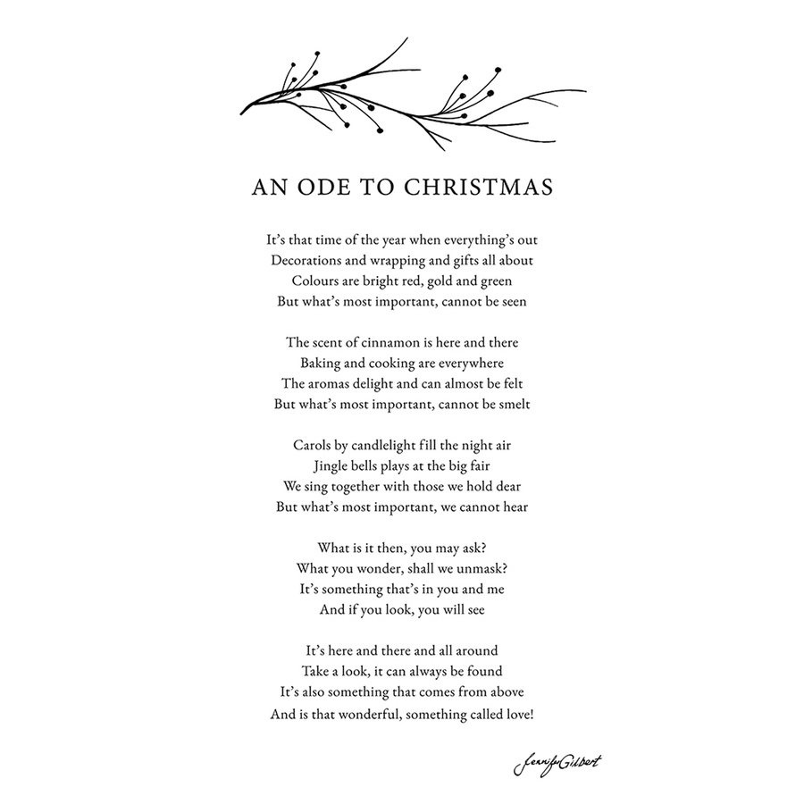 AN ODE TO CHRISTMAS