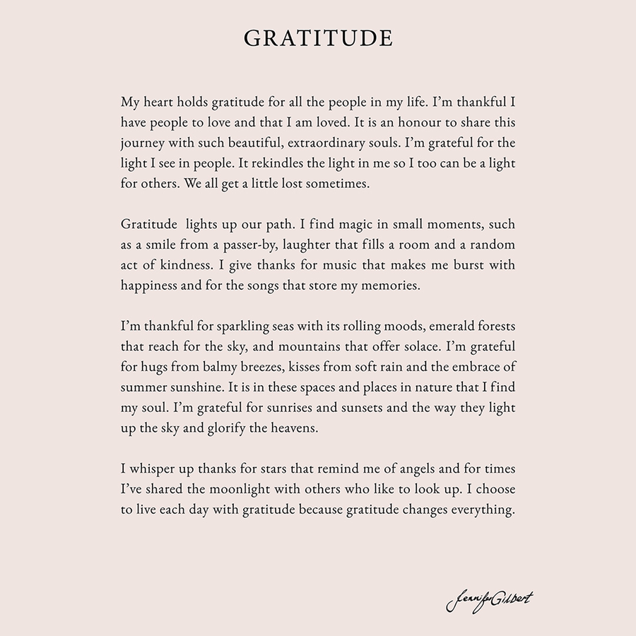 GRATITUDE PRINT - CLASSIC
