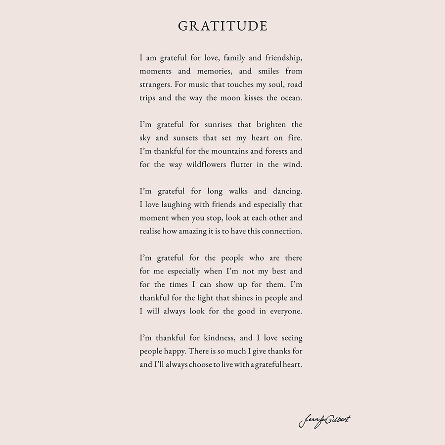 GRATITUDE PRINT - CONTEMPORARY