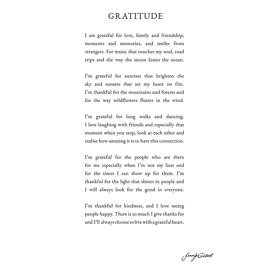 GRATITUDE PRINT - CONTEMPORARY