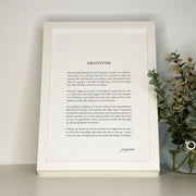 GRATITUDE PRINT - CLASSIC