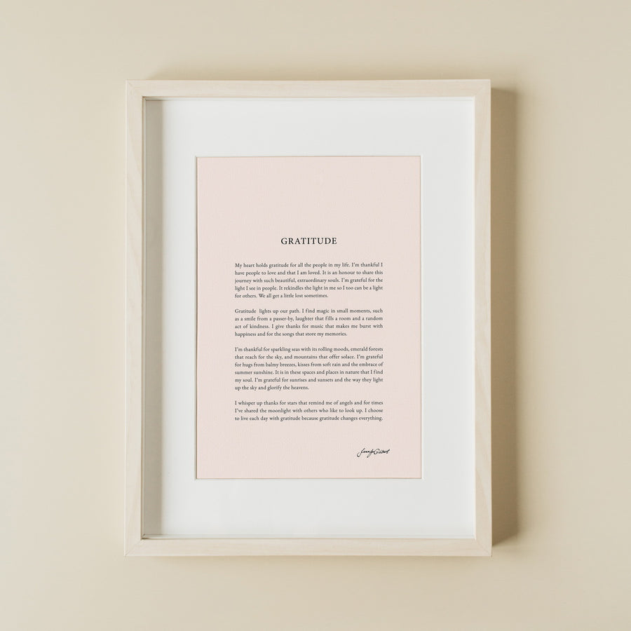 GRATITUDE PRINT - CLASSIC