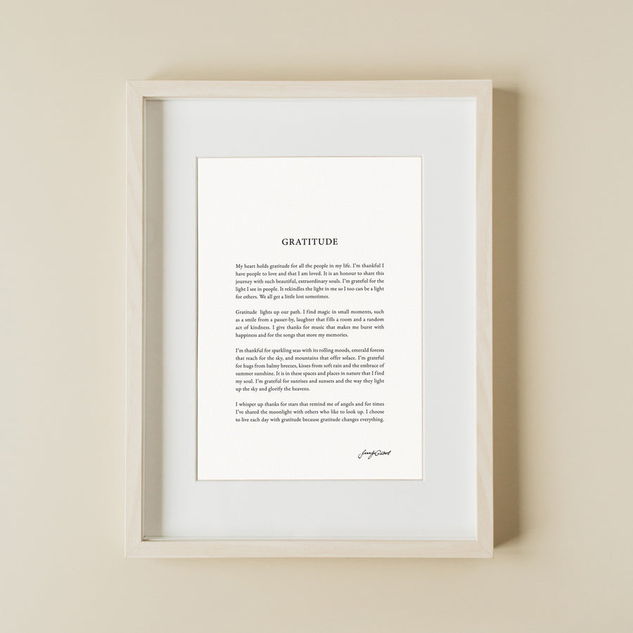 GRATITUDE PRINT - CLASSIC