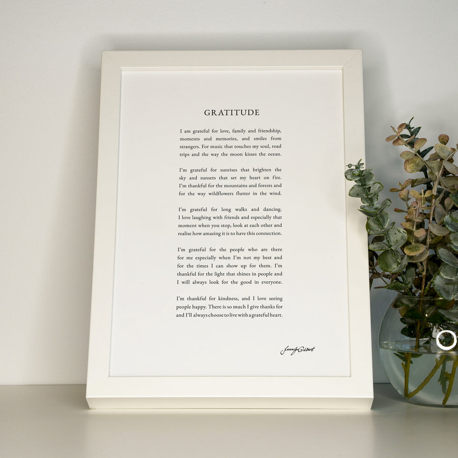 GRATITUDE PRINT - CONTEMPORARY