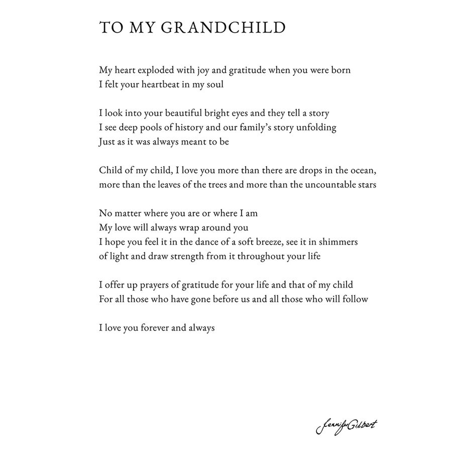 TO MY GRANDCHILD