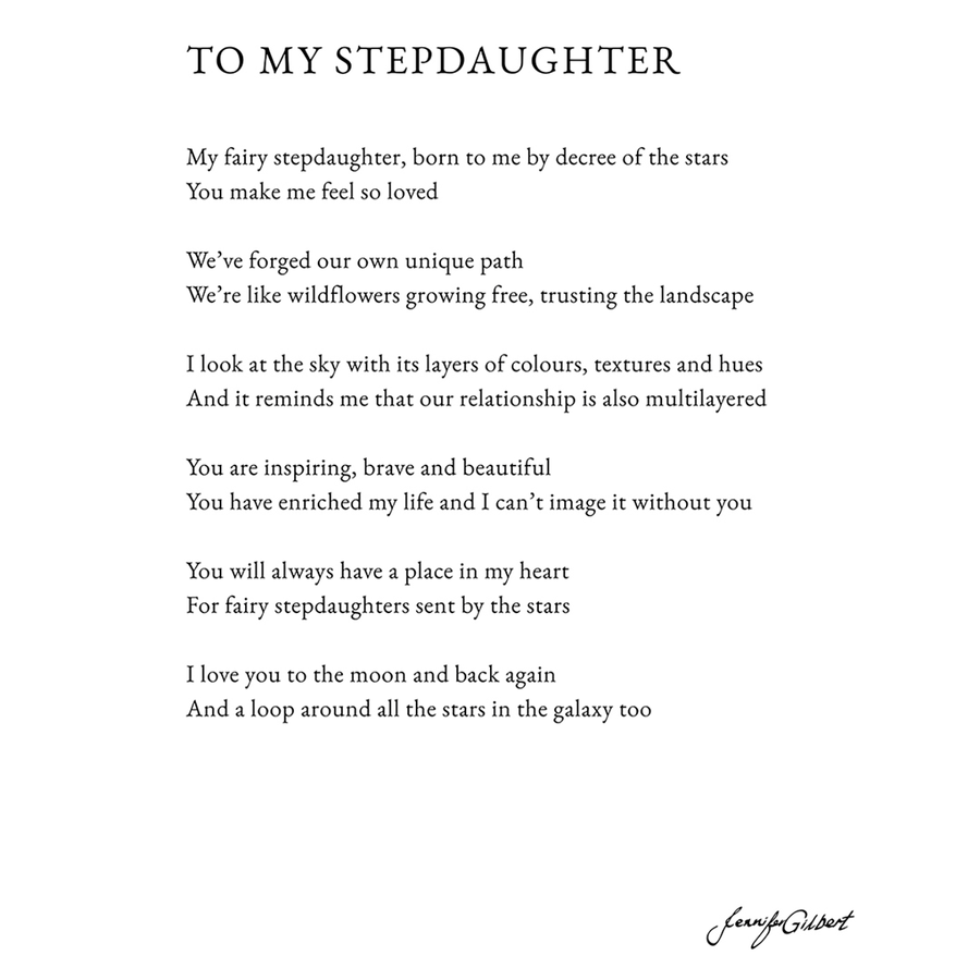 TO MY STEPDAUGHTER