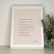 TO MY STEPDAUGHTER