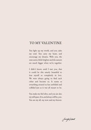 TO MY VALENTINE