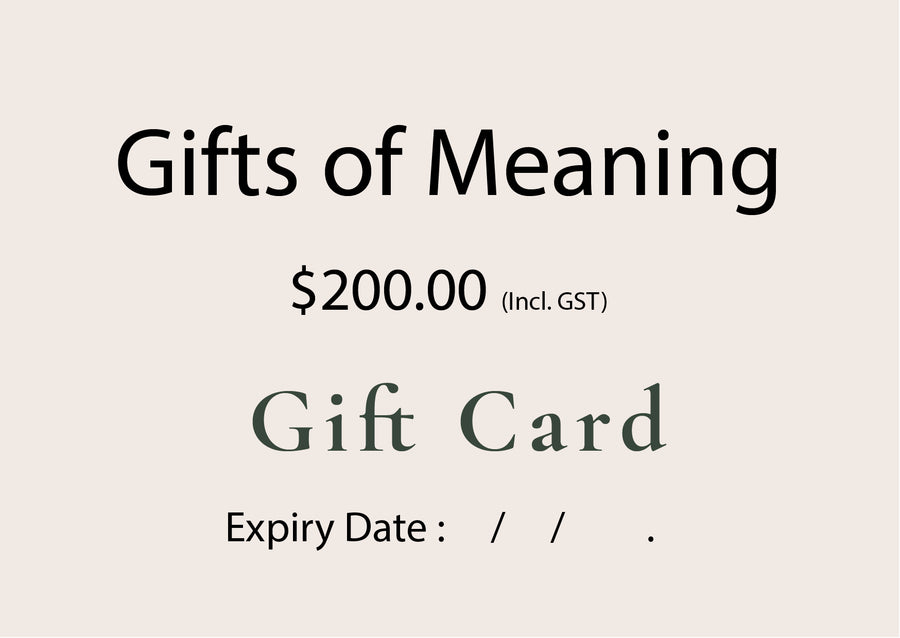 Gifts of Meaning - Gift Card