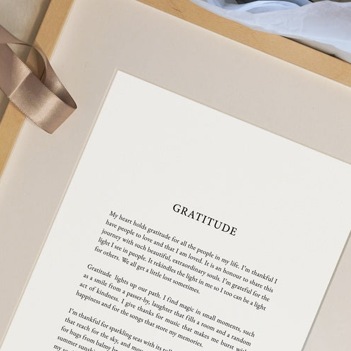 GRATITUDE PRINT - CLASSIC