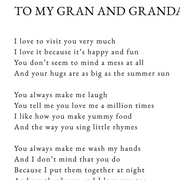 TO GRAN AND GRANDAD - FROM A LITTLE ONE