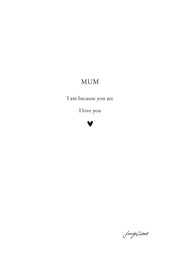 MUM - I LOVE YOU